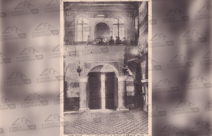 La cartolina postale per il nuovo organo e la cantoria della Collegiata di Conca Campania